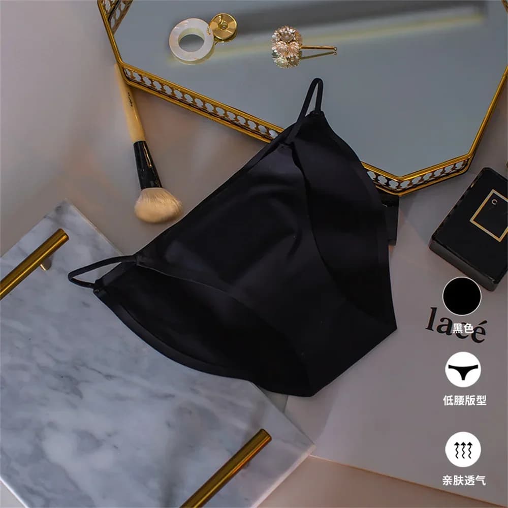 Culotte Sexy à ceinture fine pour femmes, sous-vêtements brésiliens sans couture, slips confortables