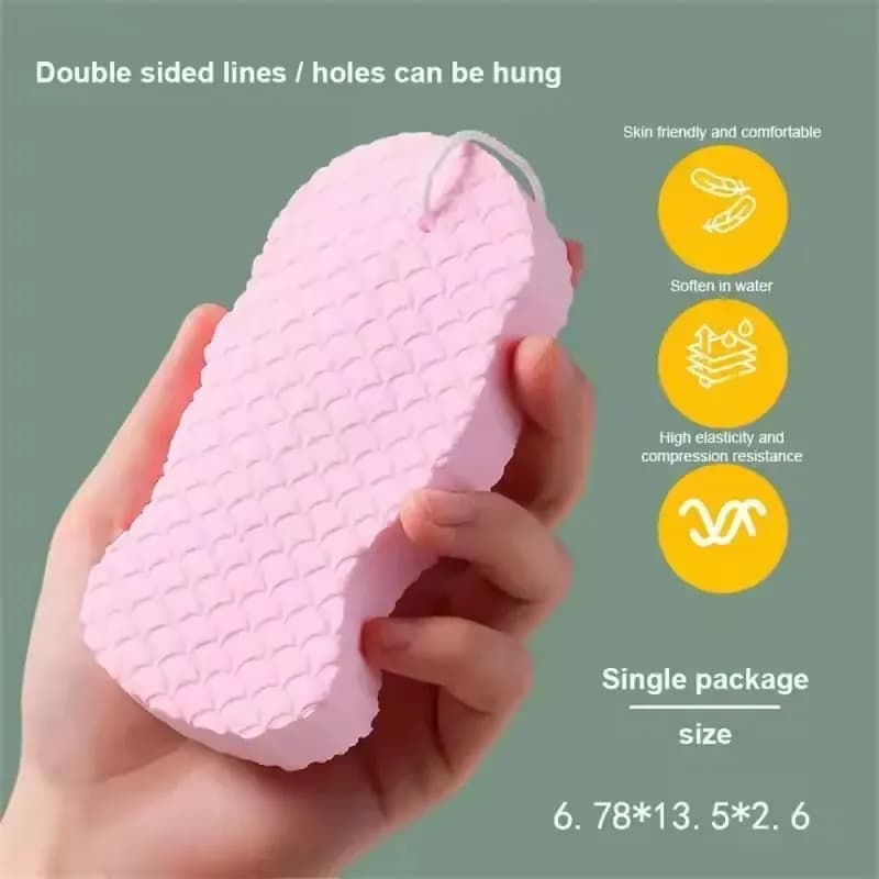 Éponge douce épurateur de corps bain exfoliant gommage éponge brosse de douche corps peau dissolvant
