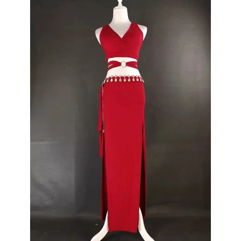 Costume de danse du ventre personnalisé, super sexy, coupe cintrée, respirant, bien conçu, ensemble 