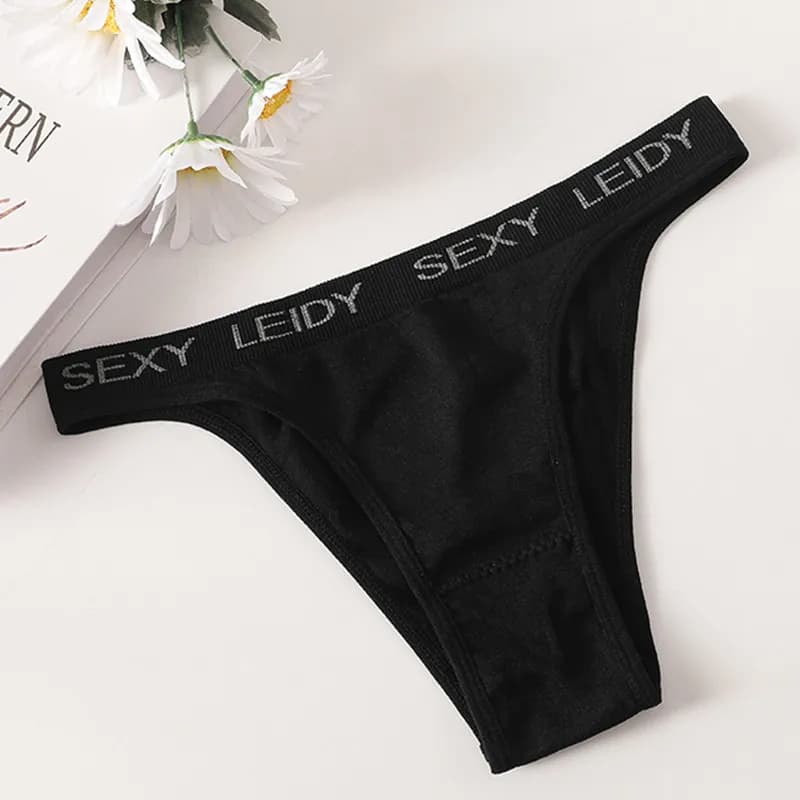 1Pc culotte brésilienne femmes sous-vêtements sans couture femme lettre impression caleçon taille ha