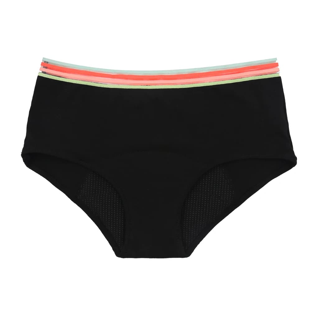 Culottes menstruelles 4 couches pour incontinence légère à modérée, taille haute, en coton doux, lav