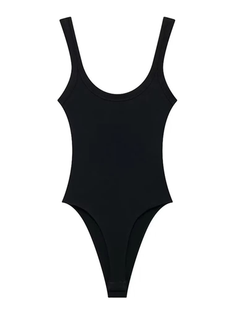 Body côtelé slim pour femmes, bretelles à col rond, bouton-pression, combishort Sexy à la mode, vête
