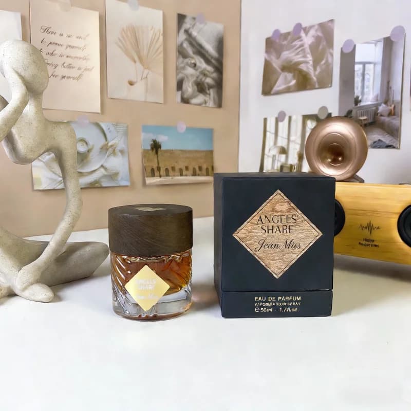 Parfum Angel Cognac infusé au vin, 50 ml, notes boisées, fragrance unisexe personnalisée