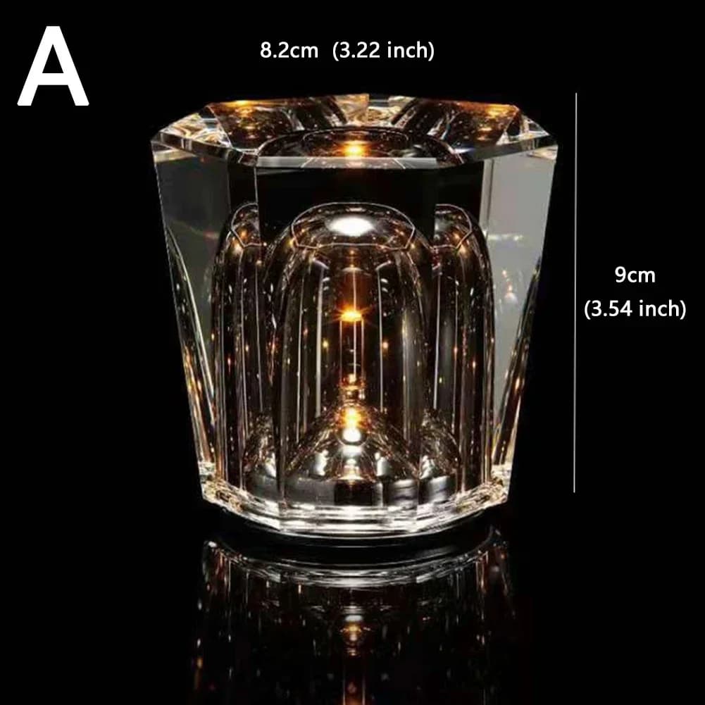 Diamant cristal veilleuse Restaurant Bar Table lumière atmosphère lumière chambre lampe de chevet Re