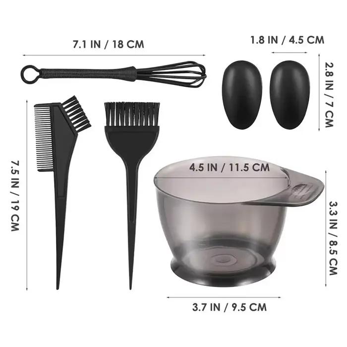 Kit de coloration capillaire professionnel 6 pièces/ensemble, pour Salon de coiffure et usage domest