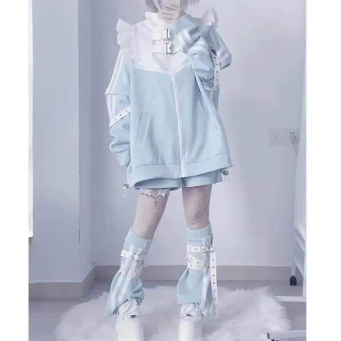 vêtements d'extérieur,pull hiver femme,stitch disney Sweats à capuche patchwork Stitch pour femmes,