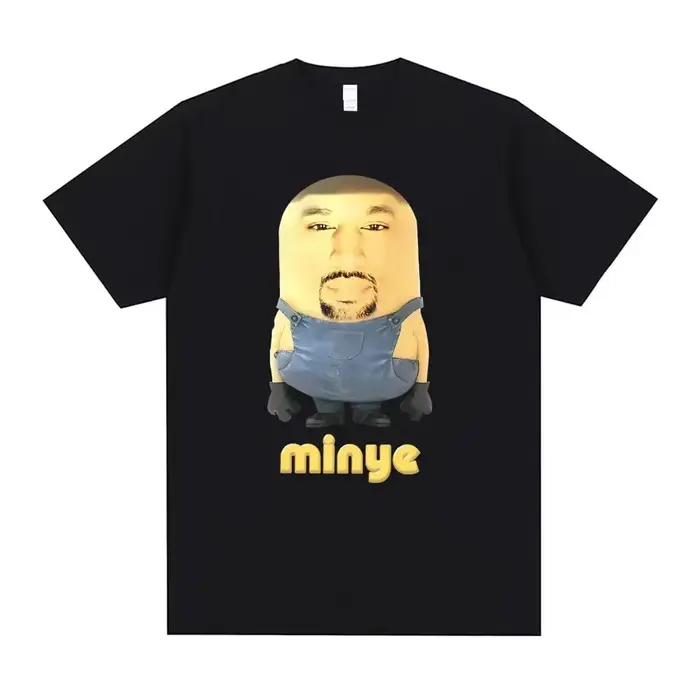 Rappeur Kanye West Minye drôle Meme t-shirt femmes Hip Hop Vintage surdimensionné t-shirt femmes déc