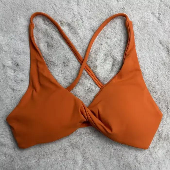 SHINBENE – soutien-gorge de sport rembourré avec bretelles croisées, dos nu, Fitness, sans manches,