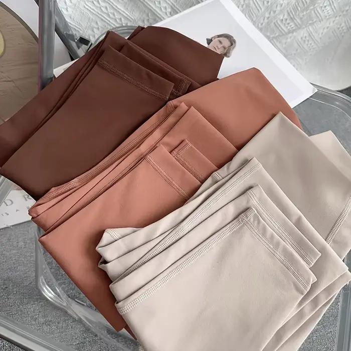 Pantalons de Yoga pour femmes, taille haute, sensation nue, pantalons de course, de cyclisme, respir