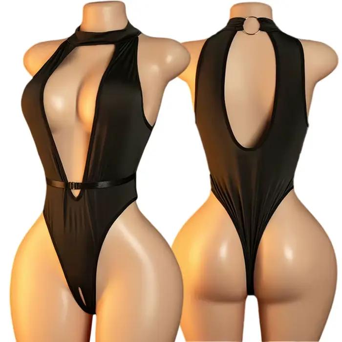 Jeux de Cosplay sexuels pour adultes, Lingerie sexuelle sans entrejambe, Teddy pour femmes, body, so