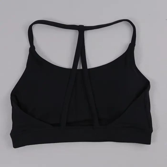 Soutien-gorge de sport pour femmes, exercice de gymnastique, respirant, détachable, avec fines brete