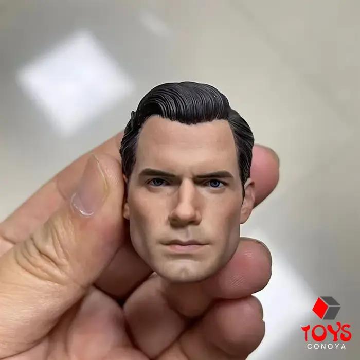 Sculpture de tête de Super héros Henry Cavill, échelle 1/6, modèle de sculpture en PVC adapté aux po