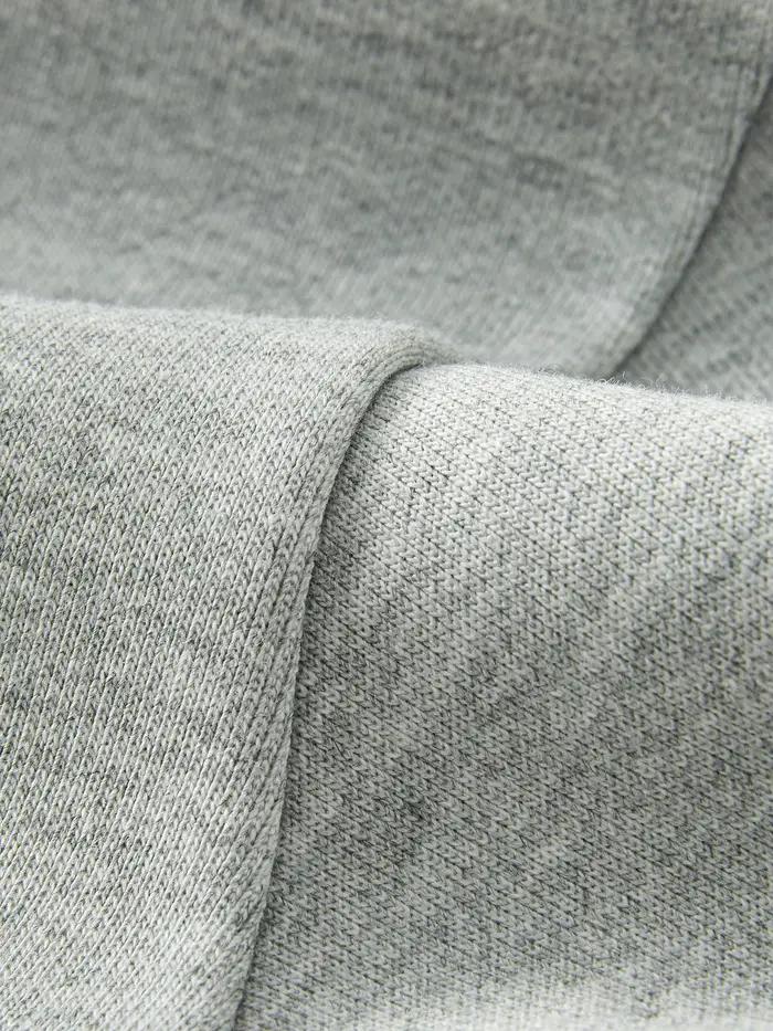 FSLE-Sweat-shirt à col rond sans capuche pour femme, haut décontracté tout match, tenues chics, gris