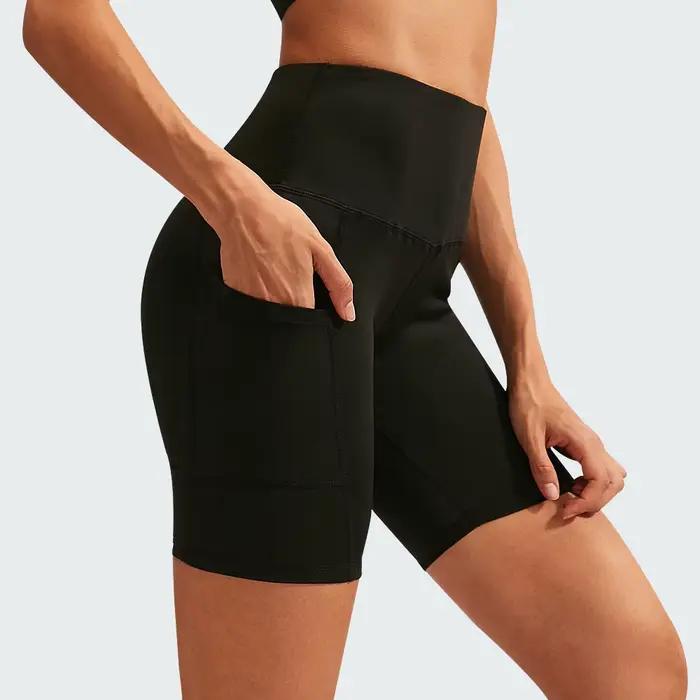 Femmes Yoga Shorts taille haute entraînement Shorts de gymnastique Fitness Yoga ascenseur bout à bou