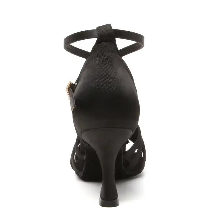 Chaussures de danse latine à talons hauts pour femmes, l'offre elles en daim, talons cubains, danse