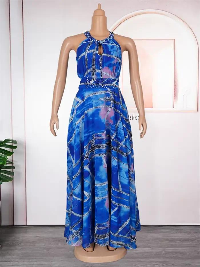 Robes de soirée d'été 2026 élégantes pour femmes, longues robes en mousseline, tenues imprimées Dash