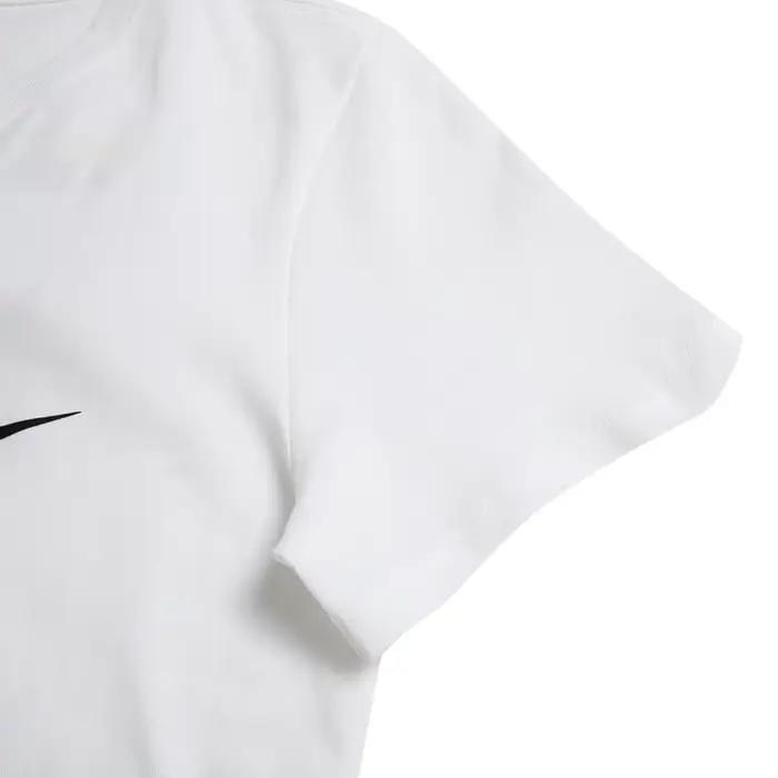 Nike T-Shirt femme Essntl Icn Ftra col rond ample manches courtes respirant décontracté demi manches