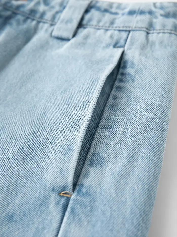 FSLE 2026 – Jean vintage bleu clair pour femme, coupe étrangère, taille haute, ample, style Y2K rétr