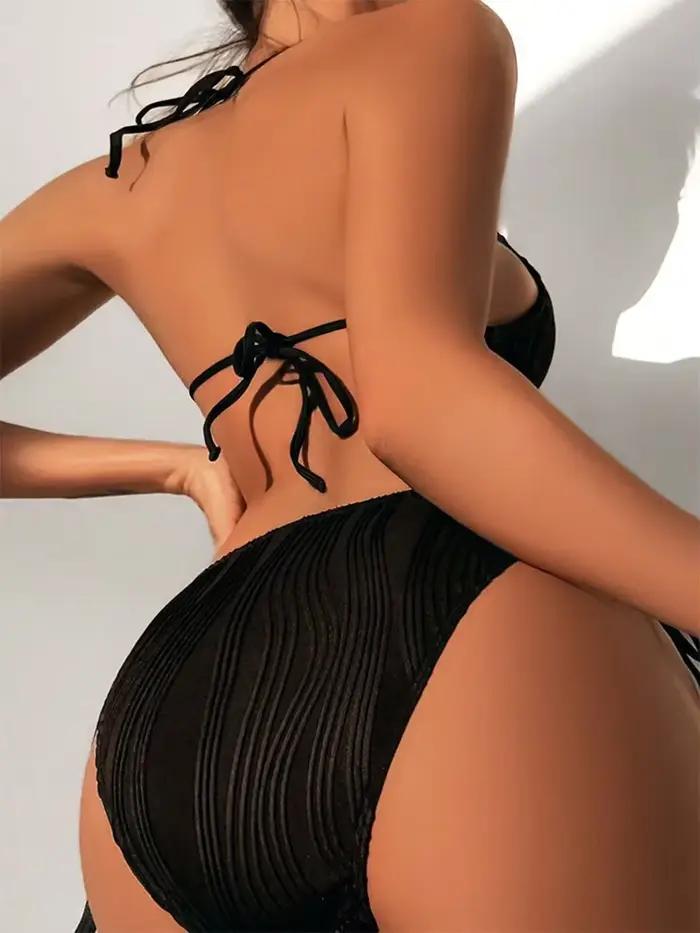 Maillot de bain une pièce pour femmes, sexy, col en v déformé, monokini, échancré, tenue de plage