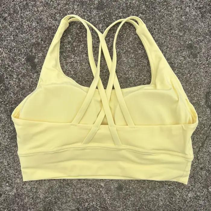 Couleur unie Fitness femmes Sport soutien-gorge gymnastique Yoga soutien-gorge athlétique croix haut