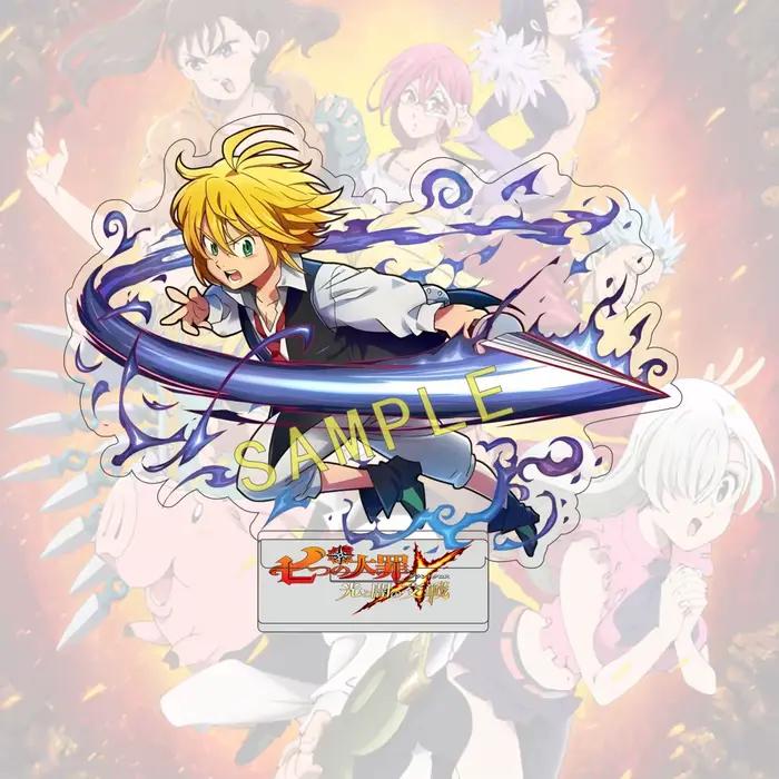 Support en acrylique Anime The Seven Deadly Sins, figurine mignonne Meliodas Elizabeth de 15CM pour