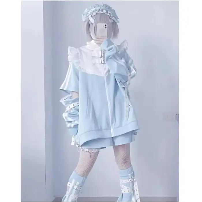 vêtements d'extérieur,pull hiver femme,stitch disney Sweats à capuche patchwork Stitch pour femmes,