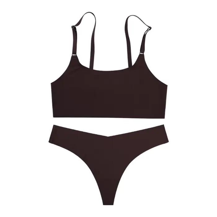 Nouvelle collection 2026 : Ensemble soutien-gorge sans armatures et sous-vêtements pour femme en soi