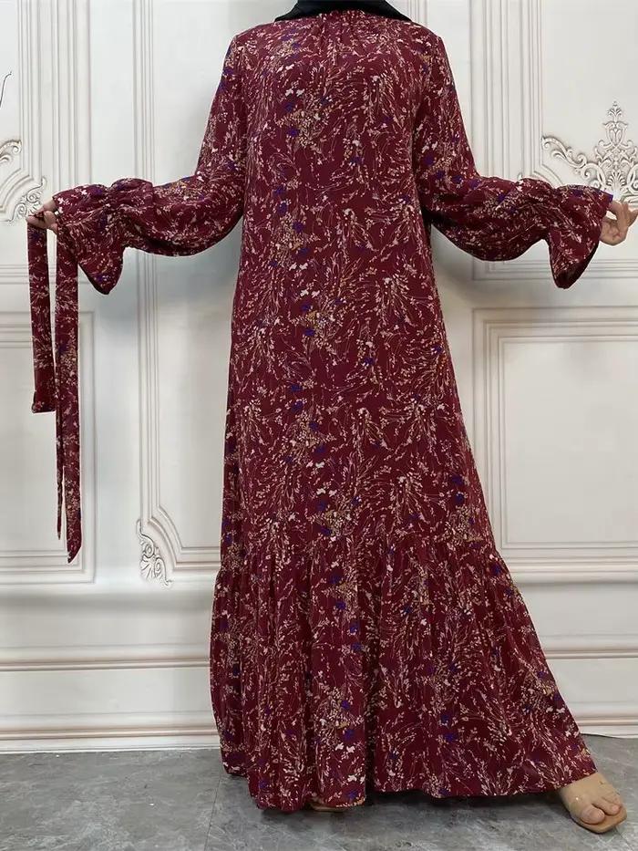 Abaya-Robe Longue Hijab pour Femme, Tenue Musulmane Modeste, Kaftans pour Ramadan, Turquie, Islam, A