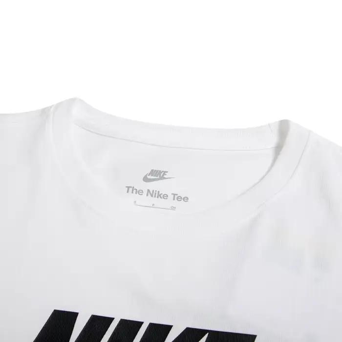 Nike T-Shirt femme Essntl Icn Ftra col rond ample manches courtes respirant décontracté demi manches
