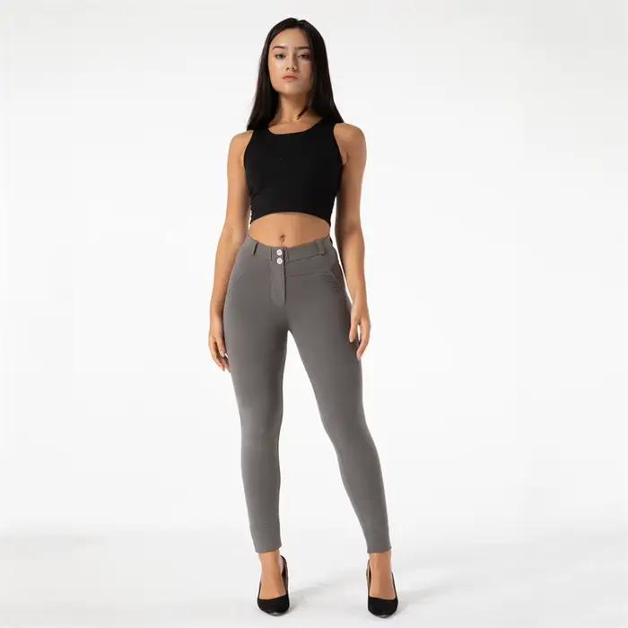 Shascullfites Melody-Pantalon Push-Up mi-haut pour femme, confortable, vert olive, TUNIControl