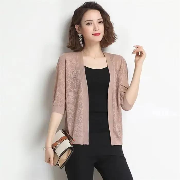 Veste Simple ajouré pour femmes, Simple, confortable, à la mode, Design élégant, passe-partout, déco