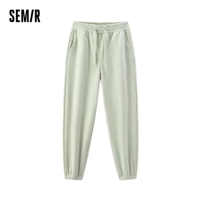 Semir pantalons décontractés femmes hiver polaire antistatique panneaux amples revers pantalons long