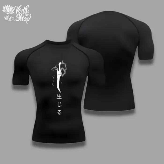 Jin Woo chemise de Compression Compression gymnase Sung Jin Woo Solo nivellement Anime Muscleshirt v
