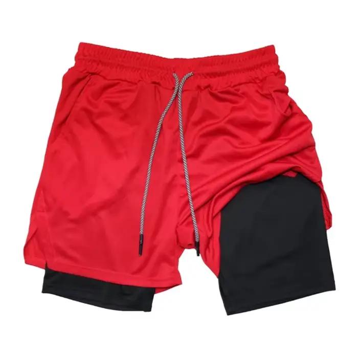 Short multi-poches pour hommes, short de Fitness, décontracté, sport de plage, doublé, slim, Style q