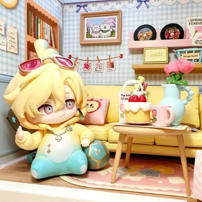 Honkai Star Rail Série Dortoir Garçons Figurine Chibi Boîte Mystère Sunday Produit Officiel Figurine Mignonne à Collectionner Ornement de Bureau