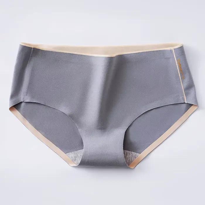 Lot de 1 culotte sans couture pour femme, sous-vêtements confortables, lingerie taille basse, culottes en coton pour femme, taille M-XL