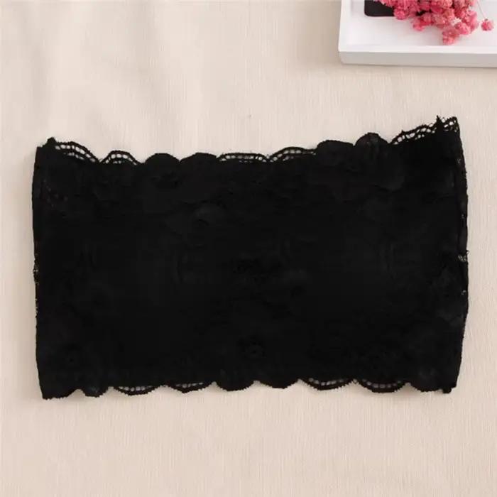 Soutien-gorge en dentelle sans bretelles pour femmes, sexy, décontracté, rond, bustier, débardeur