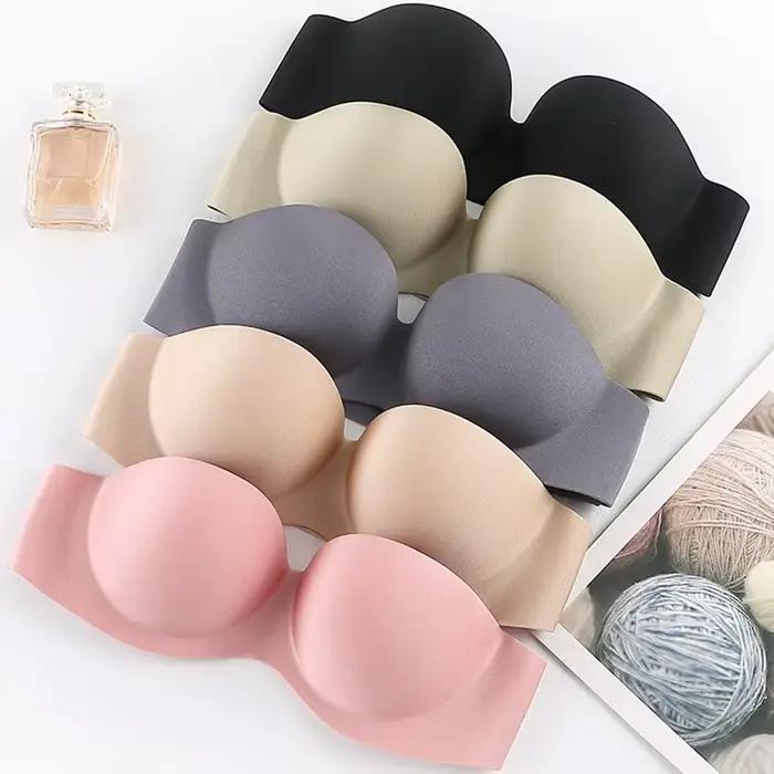 Soutien-gorge Push Up Sexy à fermeture frontale pour femmes, sous-vêtements invisibles, Lingerie pour femmes, brassière sans bretelles, Bralette sans couture