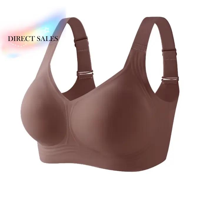 Soutien-gorge sans fil ajustable style débardeur push-up pour femme, lingerie grande taille anti-affaissement, soutien-gorge sans couture pour le yoga