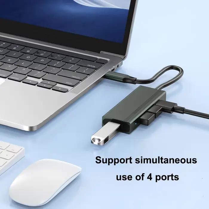 Hub USB 4 en 1 à double interface USBA et USB C