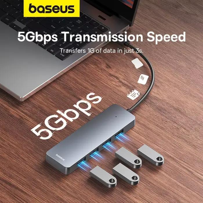 Bas192.- airies USB 3.0 4 ports ABS pour ordinateur portable, adaptateur multi-séparateur pour Xiaomi, Lenovo, Macbook, PC, accessoires informatiques
