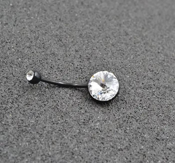 50pcs bijoux de perçage corporel-anneau de nombril de grossesse BIO Flexible 14g x 16mm retenue de perçage de nombril