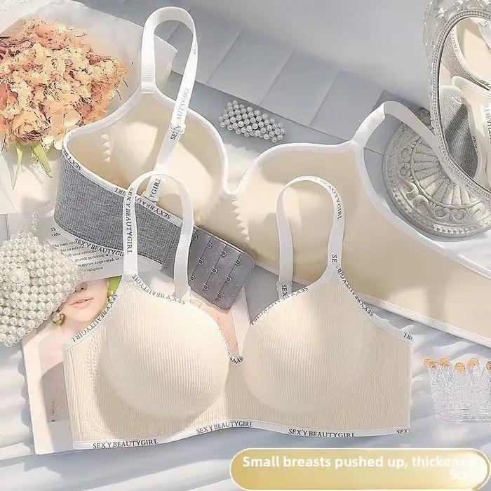 Soutien-gorge push-up AA pour petites poitrines, anti-affaissement, rembourré, à bonnets ronds, avec soutien latéral, sans armatures, lingerie confortable pour usage quotidien