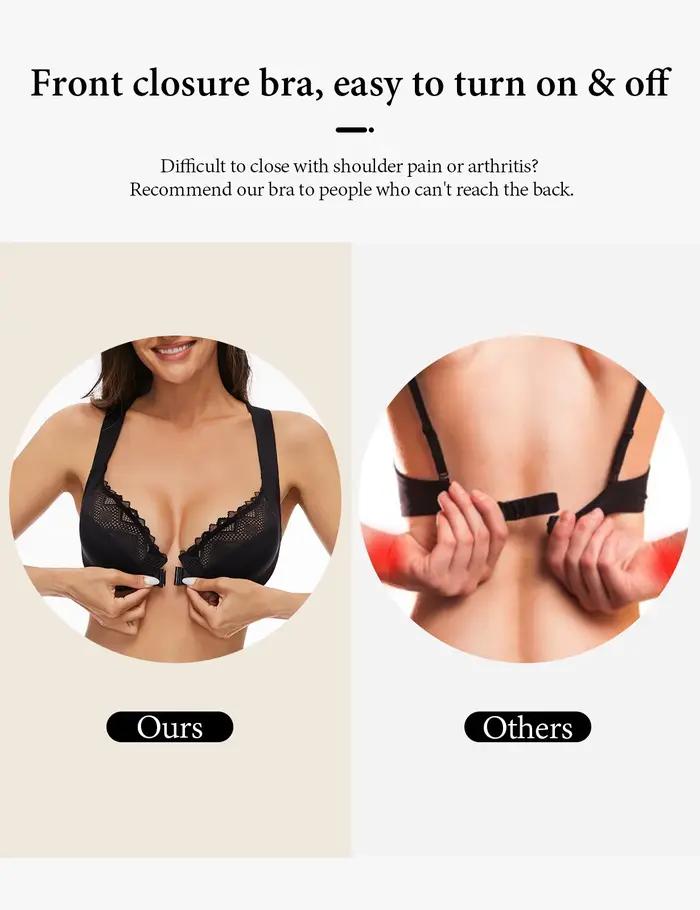 Nouvelle dentelle transparente sexy soutiens-gorge pour femmes ultra mince devant fermé grande taille soutien-gorge dos nageur B C D E F G tasses 34 36 38 40 42 44 46 48