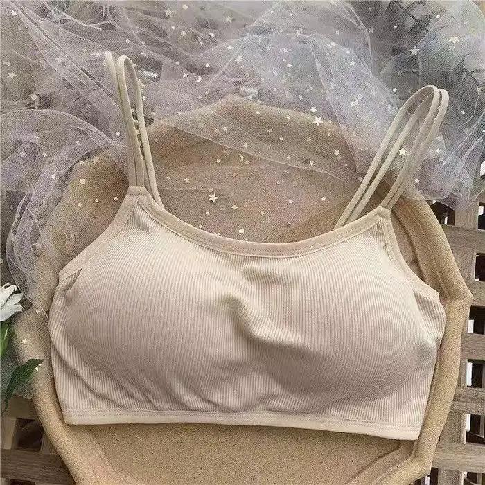 Bralette-Soutien-gorge dos nu pour femme, haut court, bustier tubulaire, push-up sans couture, sans fil, croisé dans le dos, nouveau, 1 pièce