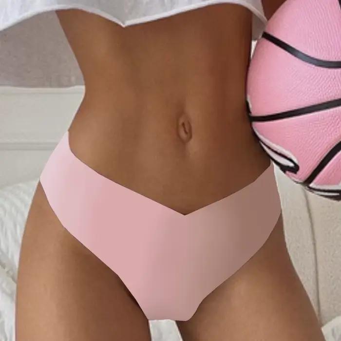SURAEVA tongs femme culottes Sexy pour femme Lingerie tache glace soie caleçon 2024 nouvelle femme Tangas v-cut taille culotte XS-L