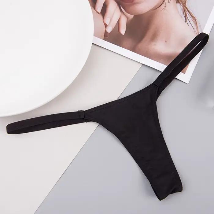 String taille basse pour femme, sous-vêtements sexy, string au lait, costume 03/Wear