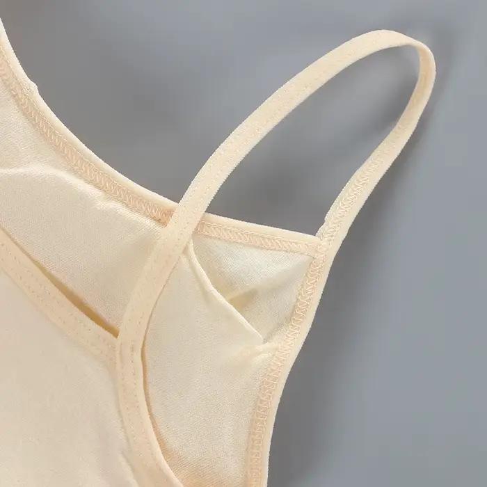 Soutien-gorge tubulaire pour femmes, sous-vêtements rembourrés pour adolescentes, Lingerie pour étudiantes, couleur unie, coton doux