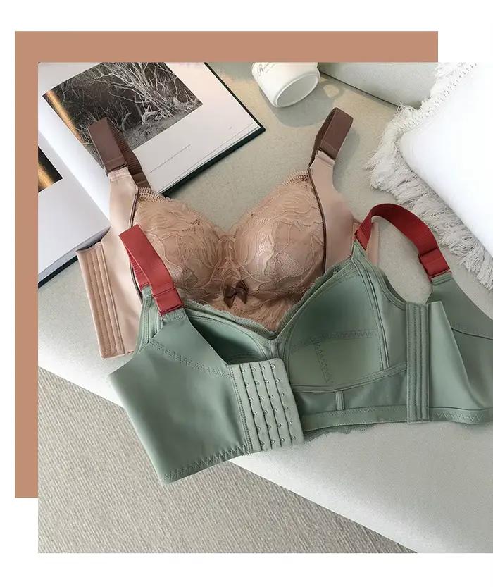 Soutien-gorge en Latex avec Soutien Latéral pour Femme, Sous-vêtements de Grande Poitrine, Montagne Complète, 75 80 85 90 95 B C D E