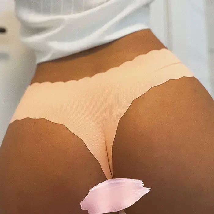 BZEL-Culotte légère et confortable élastique pour femme, tongs sexy à bords ondulés, mode féminine t-back tache sous-vêtement sans couture pour dames S-L